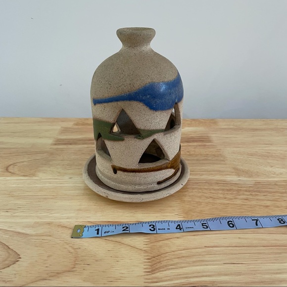 Handmade Pottery Lantern for Candles - Picture 4 of 8